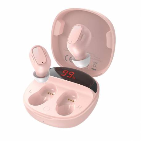 BASEUS słuchawki bezprzewodowe / bluetooth TWS Encok True WM01 różowe NGWM01-04