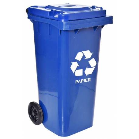 Pojemnik na odpady 120L kosz śmietnik niebieski