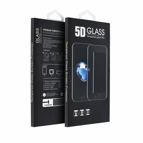 5D Full Glue Tempered Glass - Do Motorola G14 / G54 / G73 Czarny