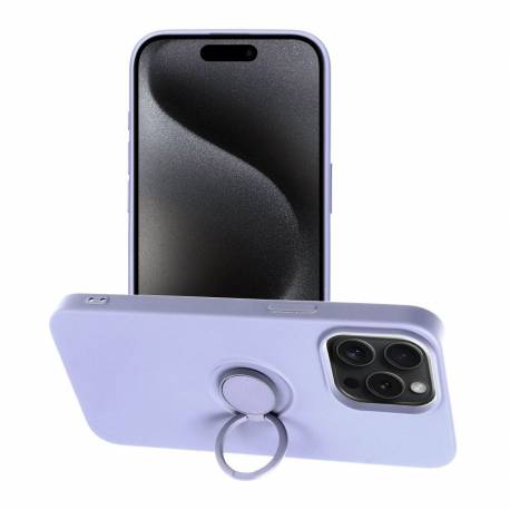 Futerał Silicone Ring Do Iphone 15 Pro Max Fioletowy