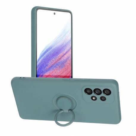 Futerał Silicone Ring Do Samsung Galaxy A53 5G Zielony
