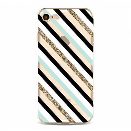 Etui Na Telefon Iphone 5/5S - Black Mint Glitter Etui16Wz11