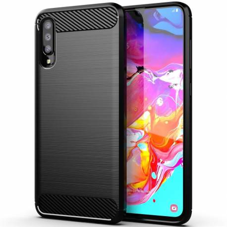 Futerał Carbon Do Samsung Galaxy A70 / A70S Czarny