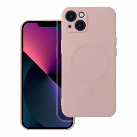 Futerał Silicone Mag Cover Kompatybilny Z Magsafe Do Iphone 13 Różowy