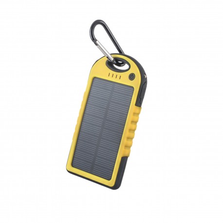 Power Bank solarny Forever 5000 mAh żółty