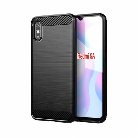 Futerał Carbon Do Xiaomi Redmi 9A / 9At Czarny