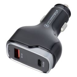 Ładowarka Samochodowa Usb Qc 3.0 18W + Typ C Pd 65W Cc53-1A1C (Total 83W)