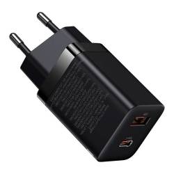 Baseus Ładowarka Sieciowa Usb + Typ C Compact Super Si Pro Pd 30W Czarna Ccsupp-E01/cccjg30Ue