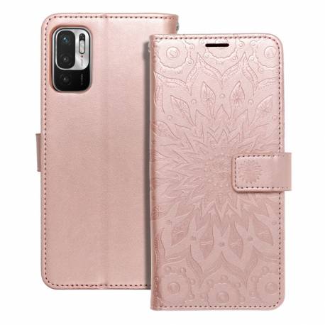 Kabura Mezzo Book Do Xiaomi Redmi Note 10 5G / Poco M3 Pro / Poco M3 Pro 5G Mandala Złoty Róż