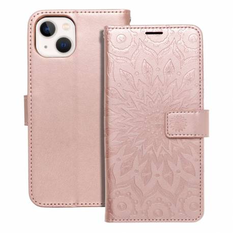 Kabura Mezzo Book Do Iphone 13 Mandala Złoty Róż