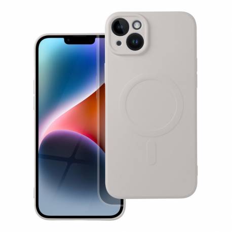 Futerał Silicone Mag Cover Kompatybilny Z Magsafe Do Iphone 14 Plus Biały