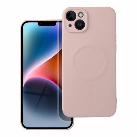 Futerał Silicone Mag Cover Kompatybilny Z Magsafe Do Iphone 14 Plus Różowy