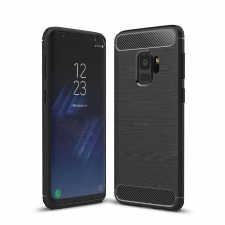 Futerał Carbon Do Samsung Galaxy S9 Plus Czarny