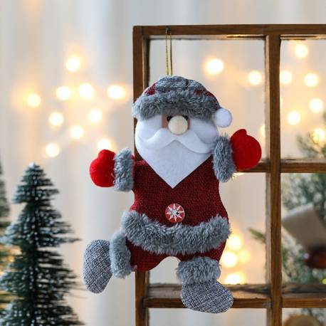 Mikołaj Na Choinkę Boże Narodzenie Wiszący 18,5 Cm Ksn56