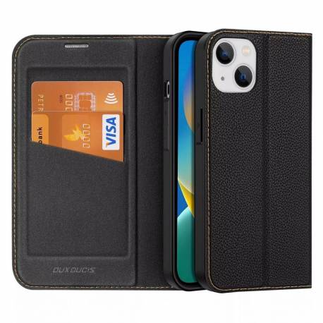 Dux Ducis Skin X2 - Futerał Z Klapką Do Apple Iphone 14 Plus Czarny
