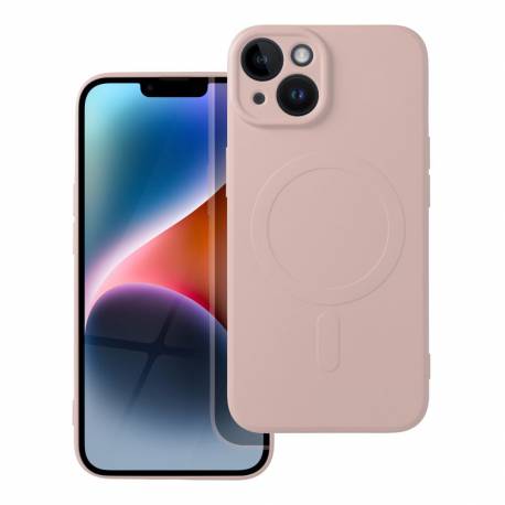 Futerał Silicone Mag Cover Kompatybilny Z Magsafe Do Iphone 14 Różowy