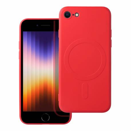 Futerał Silicone Mag Cover Kompatybilny Z Magsafe Do Iphone 7 / 8 / Se 2020 / Se 2022 Czerwony