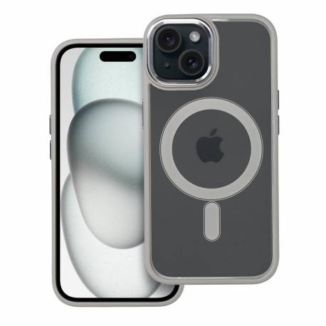 Futerał Color Edge Mag Cover Kompatybilny Z Magsafe Do Iphone 15 Tytanowy Szary