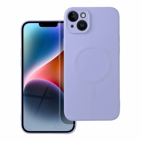 Futerał Silicone Mag Cover Kompatybilny Z Magsafe Do Iphone 14 Plus Fioletowy