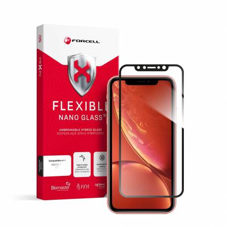 Forcell Flexible 5D - Szkło Hybrydowe Do Iphone Xr/11 Czarny