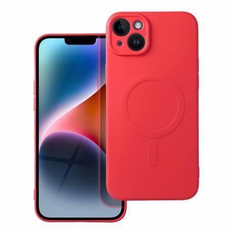 Futerał Silicone Mag Cover Kompatybilny Z Magsafe Do Iphone 14 Plus Czerwony