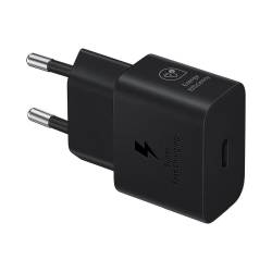 Oryginalna Ładowarka Sieciowa Samsung Gan Super Fast Charger Ep-T2510Xbegeu Usb Typ C 3A 25W Czarna Blister