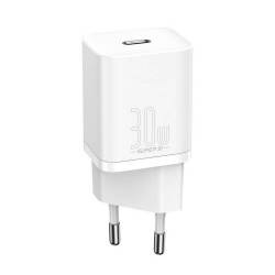 Baseus Ładowarka Sieciowa Typ C Super Si Quick Charger Ic Pd 30W Biały Ccsup-J02/cccjg30Ce