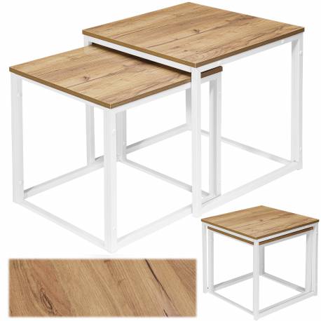 Stoliki Kawowe Loft Praven Craft Biały