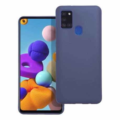 Futerał Matt Do Samsung A21S Niebieski