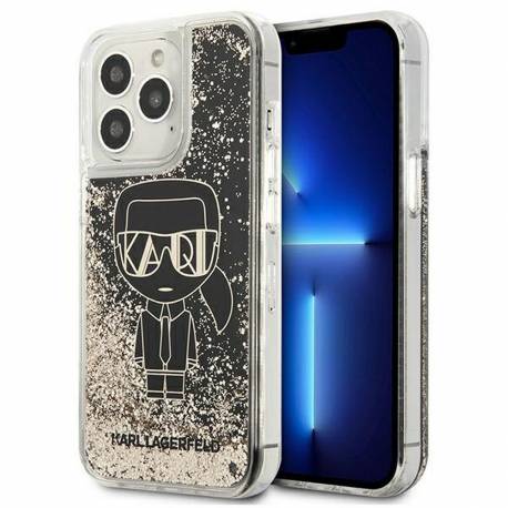 Oryginalne Etui KARL LAGERFELD Hardcase KLHCP13LLGGKBK do iPhone 13 PRO (Glitter Gatsby Ikonik / czarny)