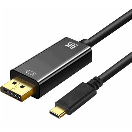 Kabel Typ C męski do DisplayPort 1.4 męski 8K 60Hz ART oemC5-2 2m