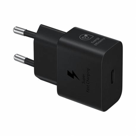 Oryginalna Ładowarka Sieciowa Samsung Gan Super Fast Charger Ep-T2510Nbegeu (Głowica) Usb Typ C 3A 25W Czarna Blister