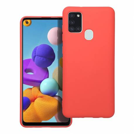 Futerał Forcell SILICONE LITE do SAMSUNG Galaxy A21S różowy