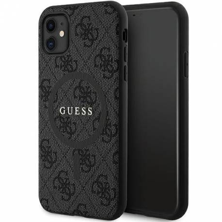 Oryginalne Etui Guess Hardcase Guhmn61G4Gfrk Do Iphone 11 (Magsafe / 4G Ring Classic Logo / Czarny)