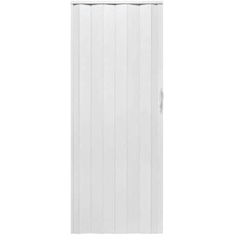 Drzwi harmonijkowe 001P BIAŁY MAT - 90 cm
