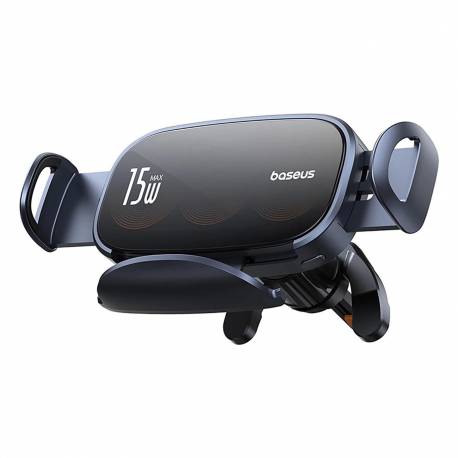 Uchwyt Baseus Lightchaser Bs-Cm029 Samochodowy Z Ładowarką Indukcyjną Z Potrójną Cewką - Czarny