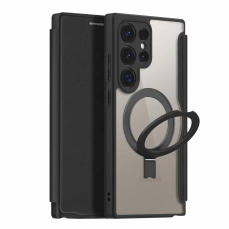 Etui Dux Ducis Skin X Pro Z Klapką I Magnetycznym Ringiem Na Samsung S24 Ultra - Czarne