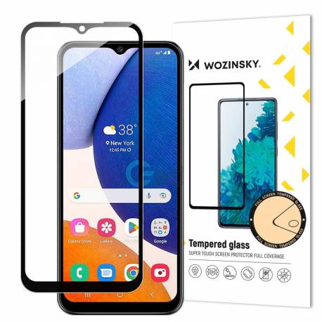 Wozinsky Full Glue Tempered Glass Szkło Hartowane Samsung Galaxy A14 5G / A14 9H Na Cały Ekran Z Czarną Ramką