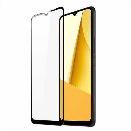 Dux Ducis 9D Tempered Glass szkło hartowane Vivo Y16 / Y02s na cały ekran z ramką czarny (case friendly)