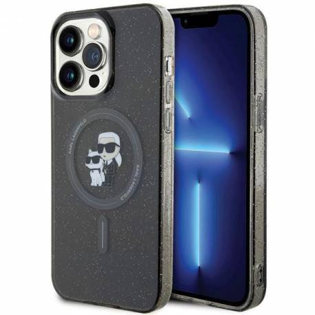 Etui Karl Lagerfeld Karl&choupette Glitter Magsafe Na Iphone 15 Pro Max - Czarne