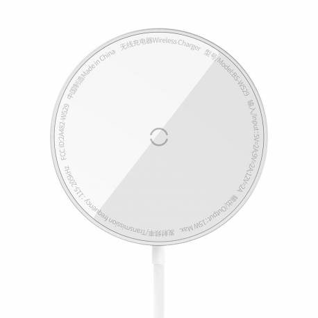 Baseus Simple Mini3 Ładowarka Indukcyjna 15W Srebrny
