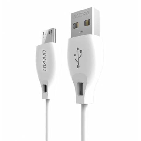 Dudao przewód kabel micro USB 2.4A 1m biały (L4M 1m white)