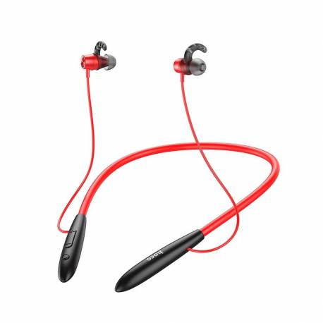 Hoco Słuchawki Bezprzewodowe / Bluetooth Dokanałowe Manner Sport Es61 Czerwone