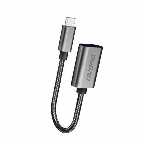 Dudao Adapter Przejściówka Kabel Otg Z Usb 2.0 Na Usb Typ C Szary (L15T)