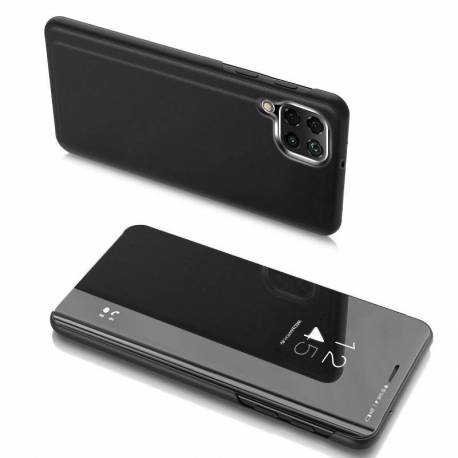 Clear View Case Futerał Etui Z Klapką Samsung Galaxy A22 4G Czarny