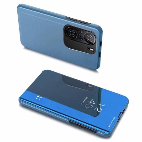 Clear View Case Futerał Etui Z Klapką Xiaomi Redmi K40 Pro+ / K40 Pro / K40 / Poco F3 Niebieski