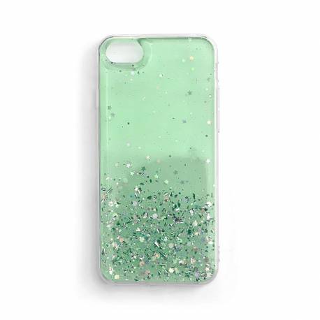 Wozinsky Star Glitter Błyszczące Etui Pokrowiec Z Brokatem Xiaomi Redmi Note 9T 5G Zielony