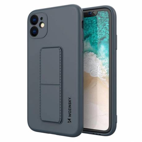 Wozinsky Kickstand Case Silikonowe Etui Z Podstawką Etui Samsung Galaxy M31S Niebieskie