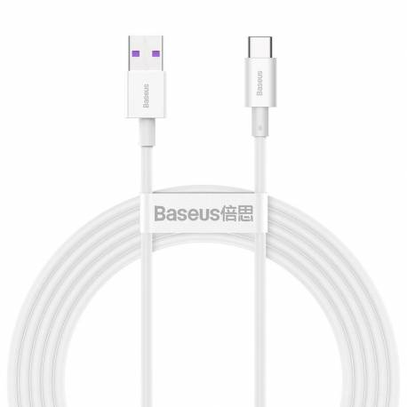 Baseus Superior Kabel Usb - Usb Typ C 66 W 6A 2 M Biały (Catys-A02)