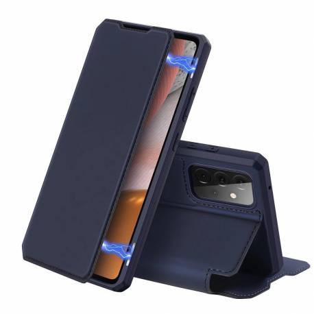 Dux Ducis Skin X Kabura Etui Pokrowiec Z Klapką Samsung Galaxy A72 4G Niebieski